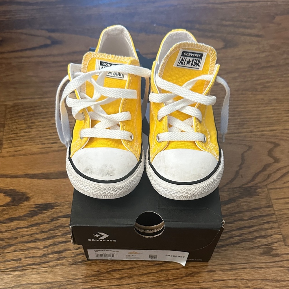 Converse All Stars Kids Bright Yellow Sneakers